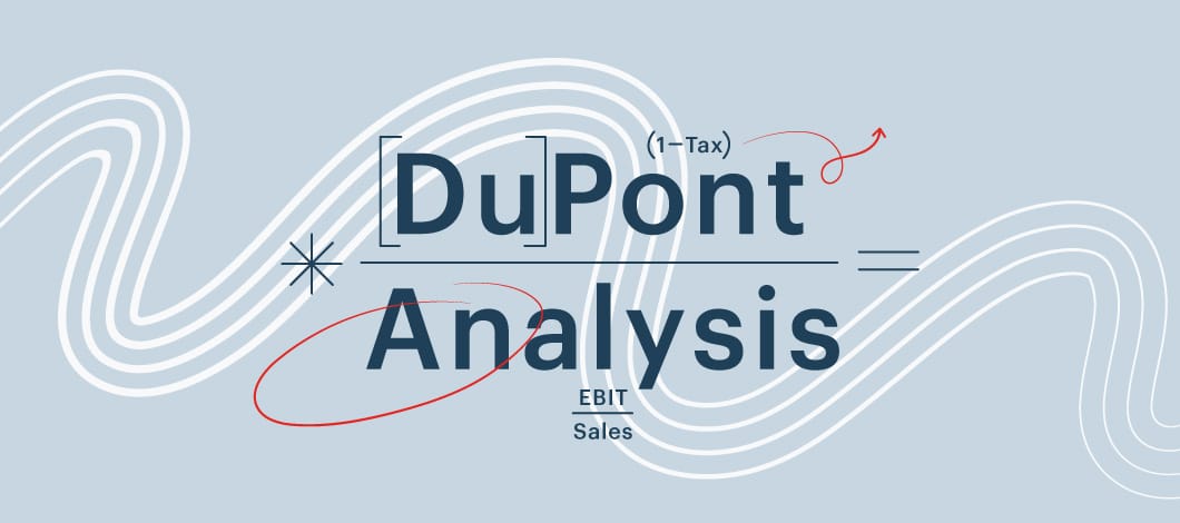 This concept illustration represents the DuPont Analysis as a formula