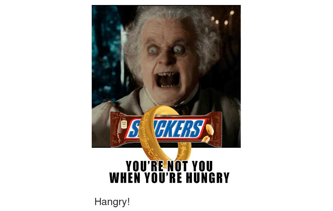 The Snickers “You’re Not You…” campaign is the subject of memes and unofficial content circling the internet.