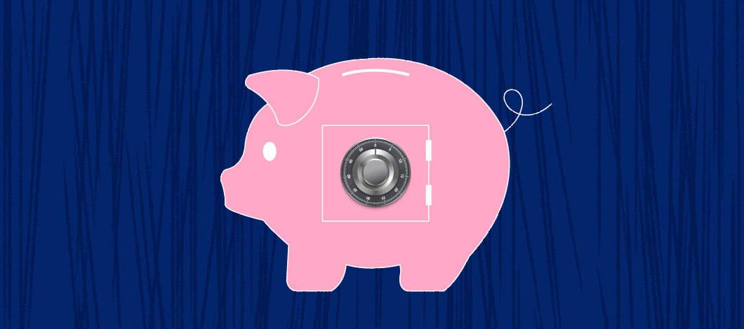 Piggy bank as a safe