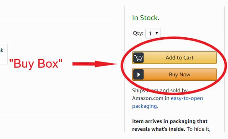 Get in the buy box to make money selling on Amazon.