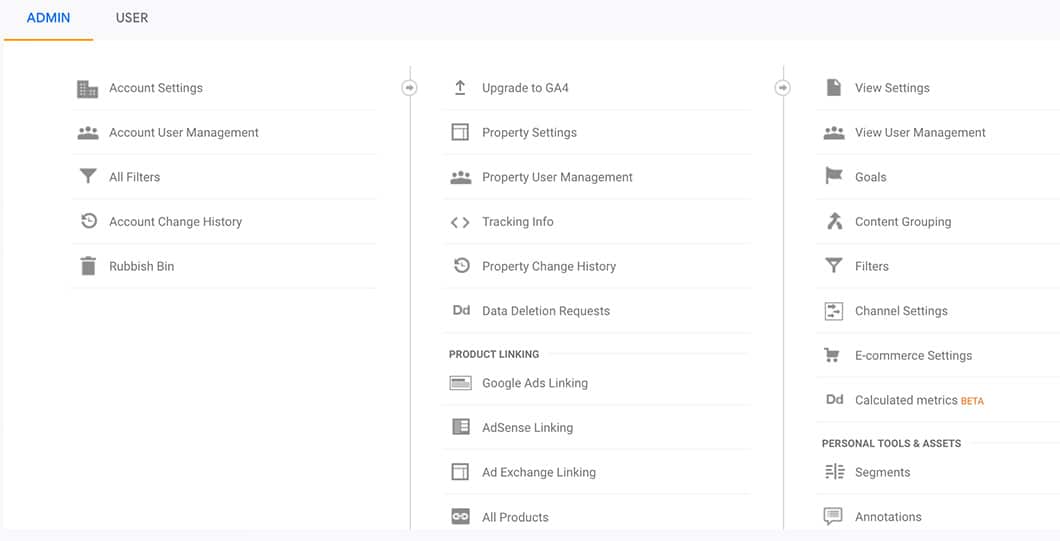 You can set up your goals by going to your Analytics account, then into Admin and click on Goals under the View section.