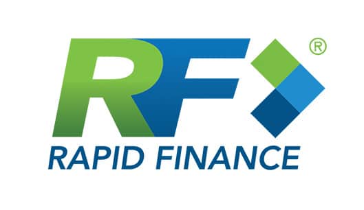 Rapid Finance logo in green and blue lettering