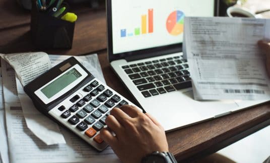 Man calculaitng rule of 78