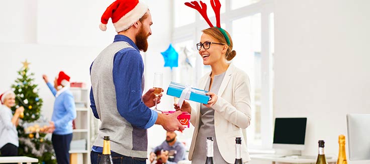 Gifts to your employees are tax deductible and can save you money come tax time. 