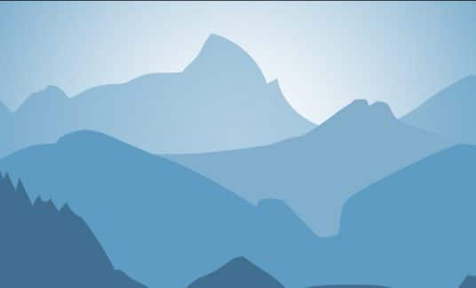 Mountain range illustration