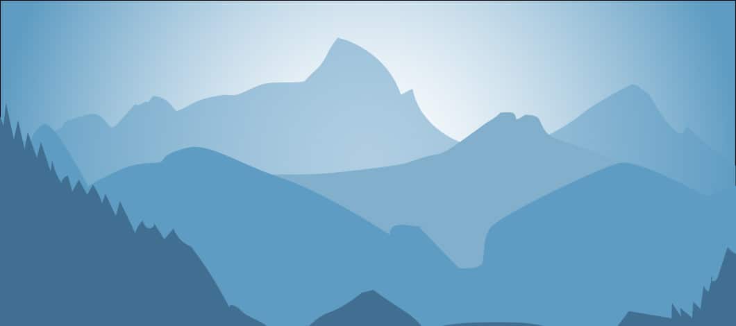 Mountain range illustration