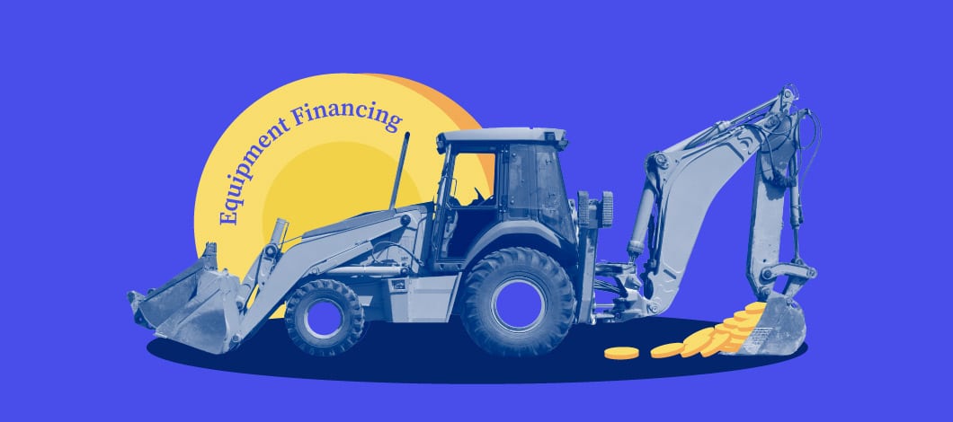 Tractor with the words “Equipment Financing” next to it