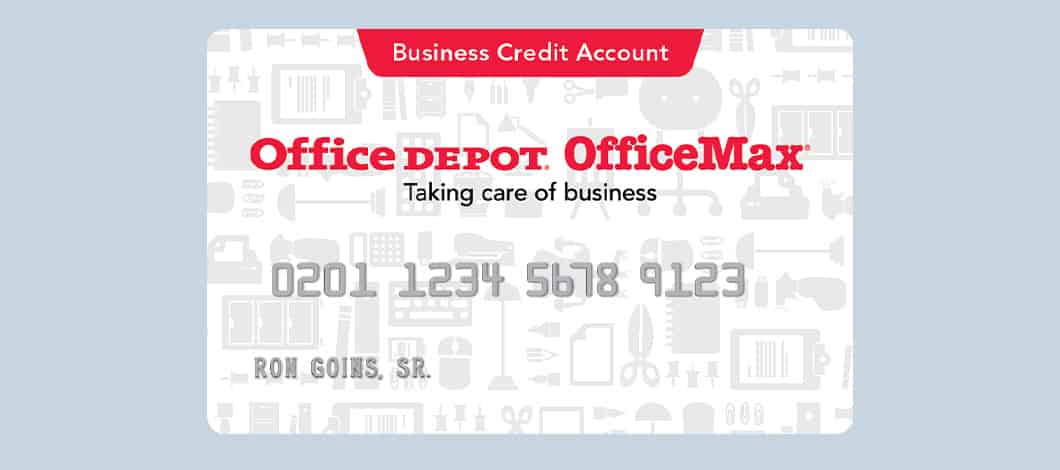Image of the Office Depot OfficeMax Business Credit Account card