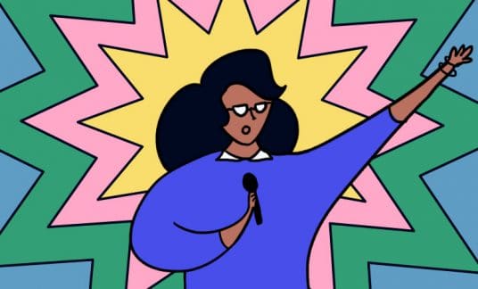 This is an illustration of Oprah Winfrey.