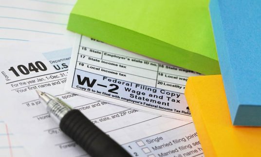 W2 tax filing document