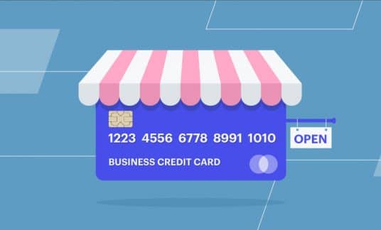 Business credit card as a shop front