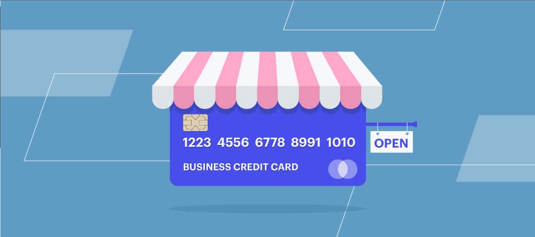 Business credit card as a shop front