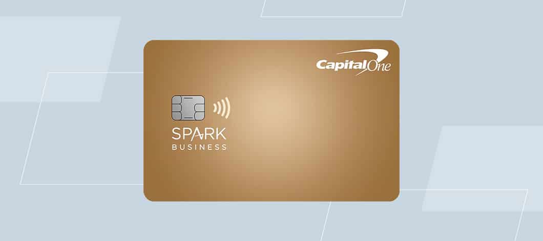 Image of Capital One’s Spark Business credit card, bronze in color