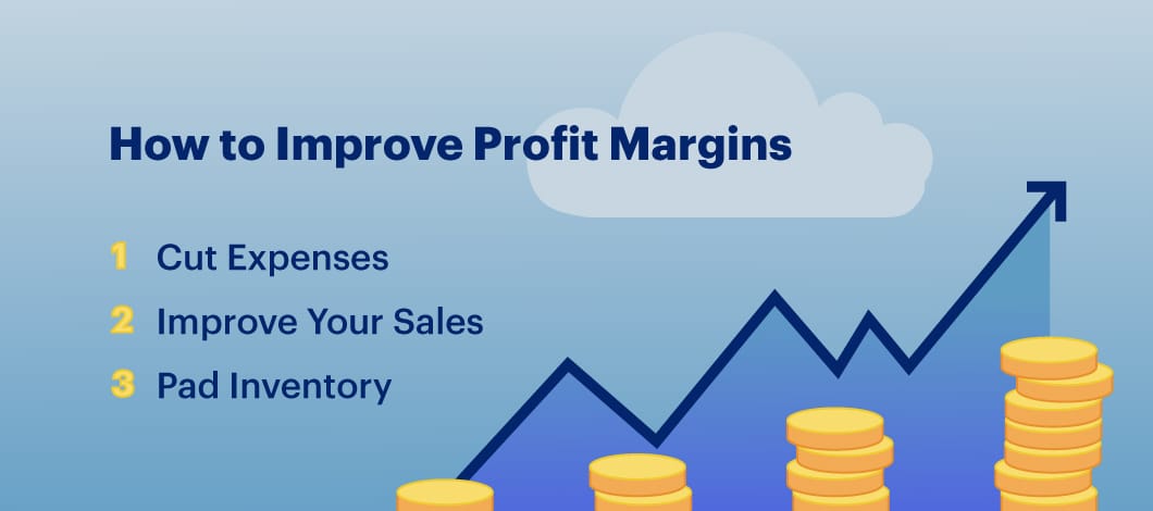 An image that lists tips to improve your profit margin