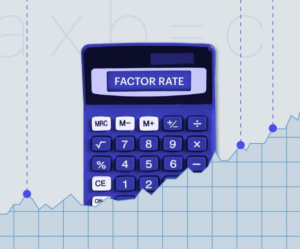Calculator displaying Factor Rate.
