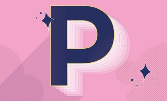 Letter p graphic