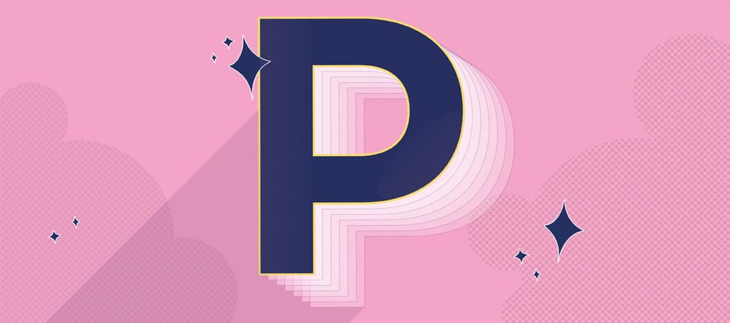 Letter p graphic