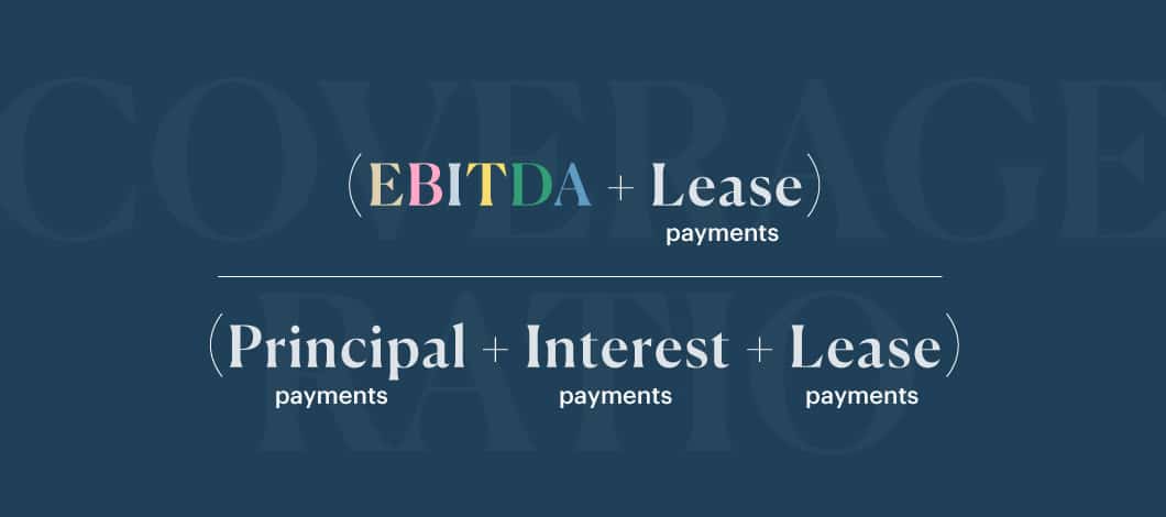 EBITDA and lease payments over principal, interest and lease text graphic