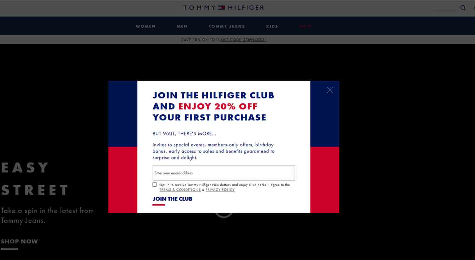 An example of opt-in text on an ecommerce website.
