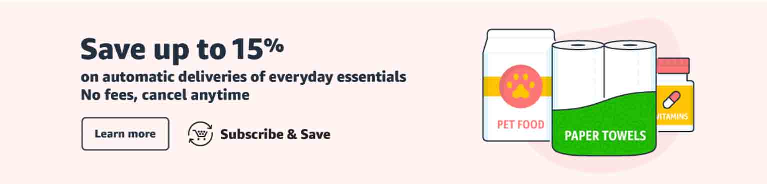 Example of a “subscribe and save” offer on an ecommerce store.