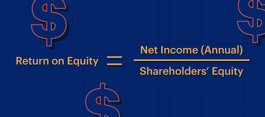 Return on equity (ROE) is your company's net income divided by shareholder equity.