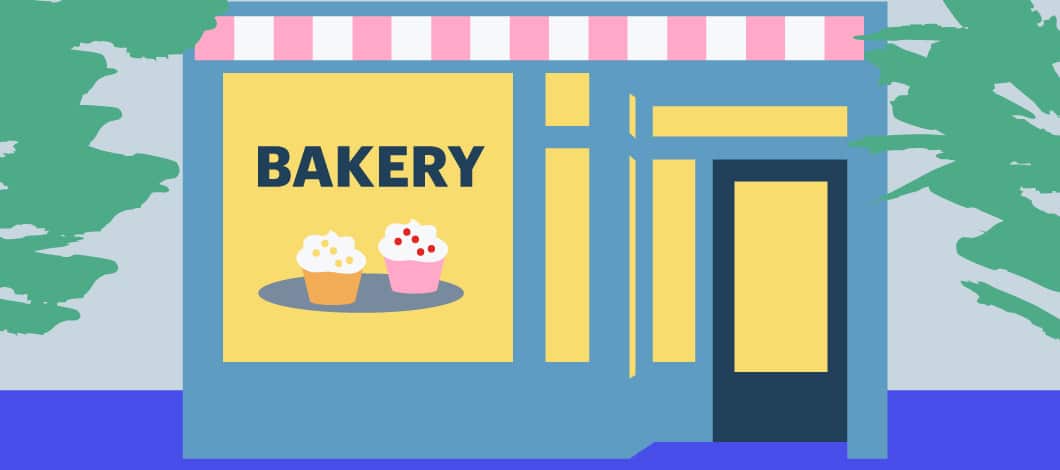 Bakery storefront graphic