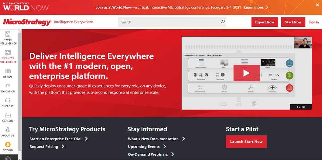 MicroStrategy uses machine learning and data connectivity to give its users better control over their information.