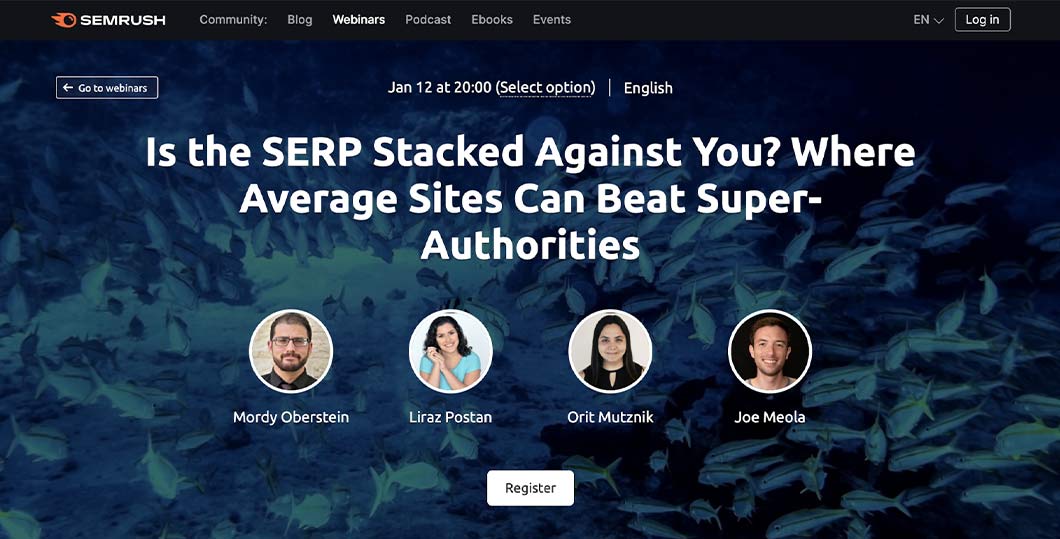 Generate Leads with a Webinar Like SEMrush