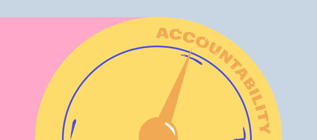 A meter’s point veers toward “Accountability.”