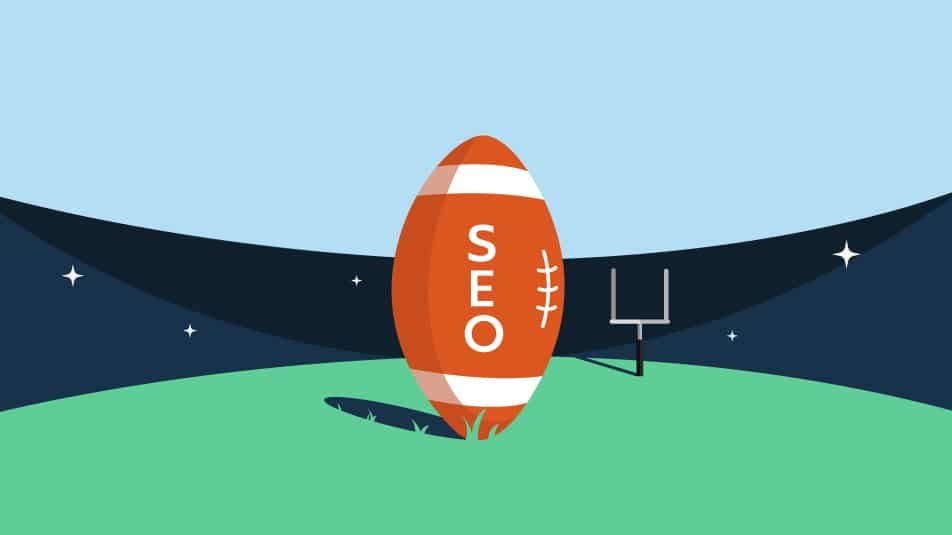 SEO football and goal post 