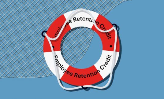 A ring buoy is labeled “Employee Retention Credit.”