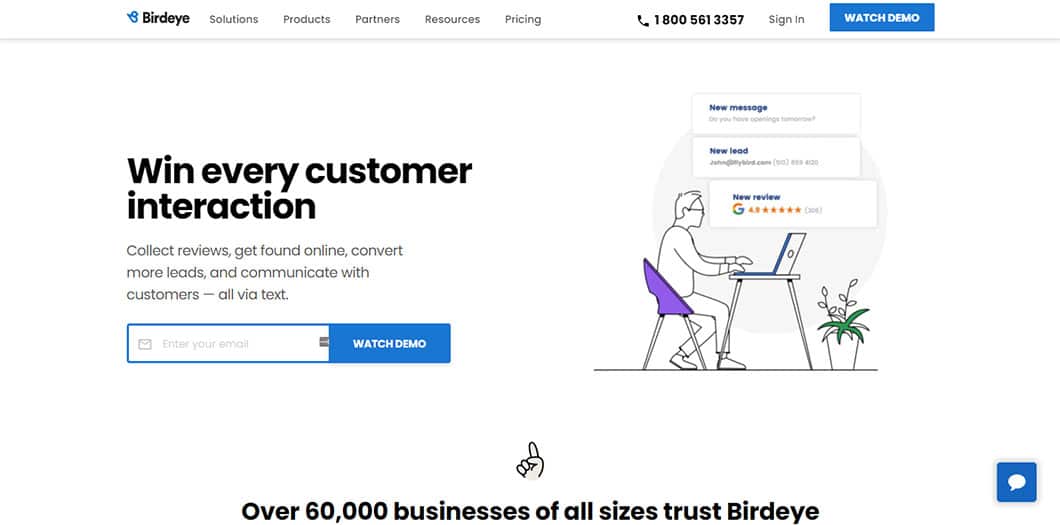 If what you need are more reviews for your business, Birdeye could be the reputation management provider for you.