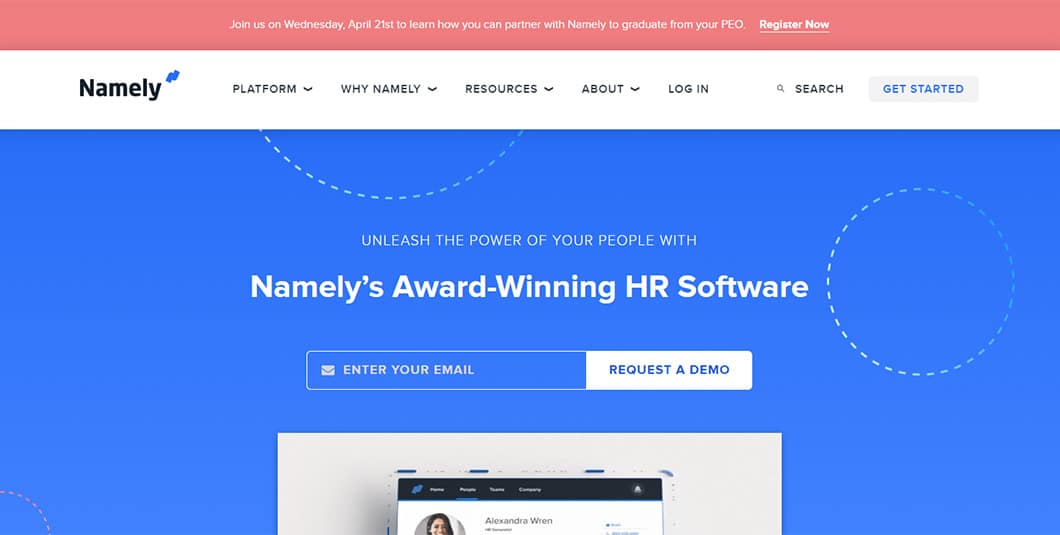 Namely is a great HR software for midsize companies.