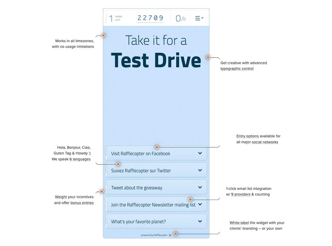 Using an app makes it quick to set up and comply with all the rules for selecting a winner.