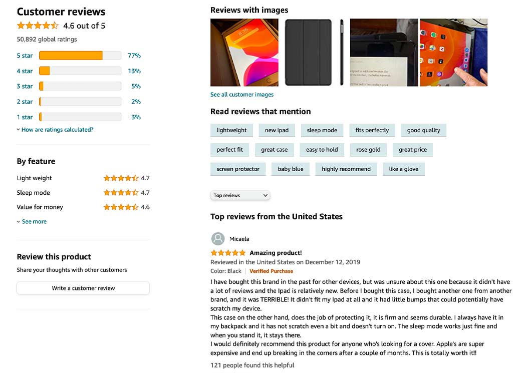 There's a reason Amazon features ratings and reviews so prominently in its listings. They work.