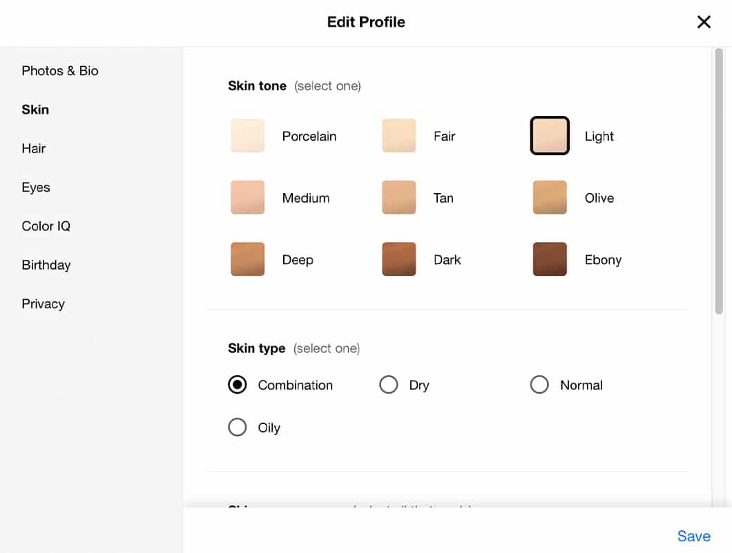 Sephora staff can view customer profiles in-store, which saves data about their skin type, foundation color, or other information that helps recommend products that shoppers are more likely to try.