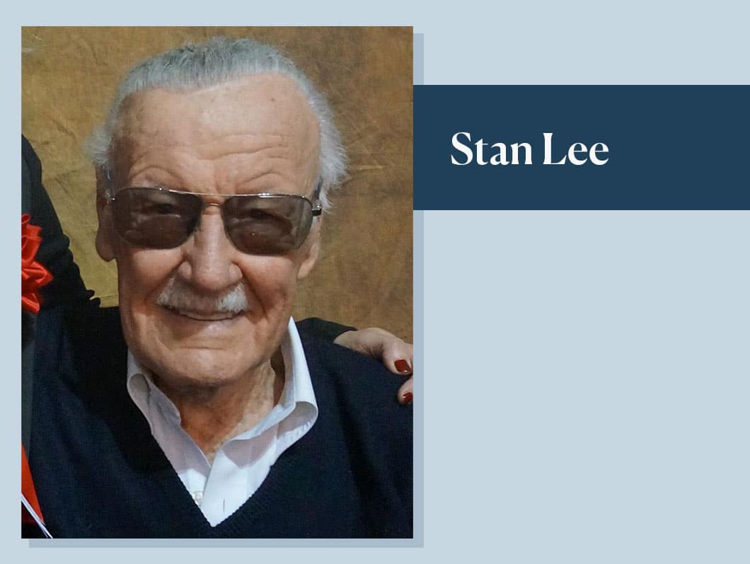 Stan Lee, comic-book writer.