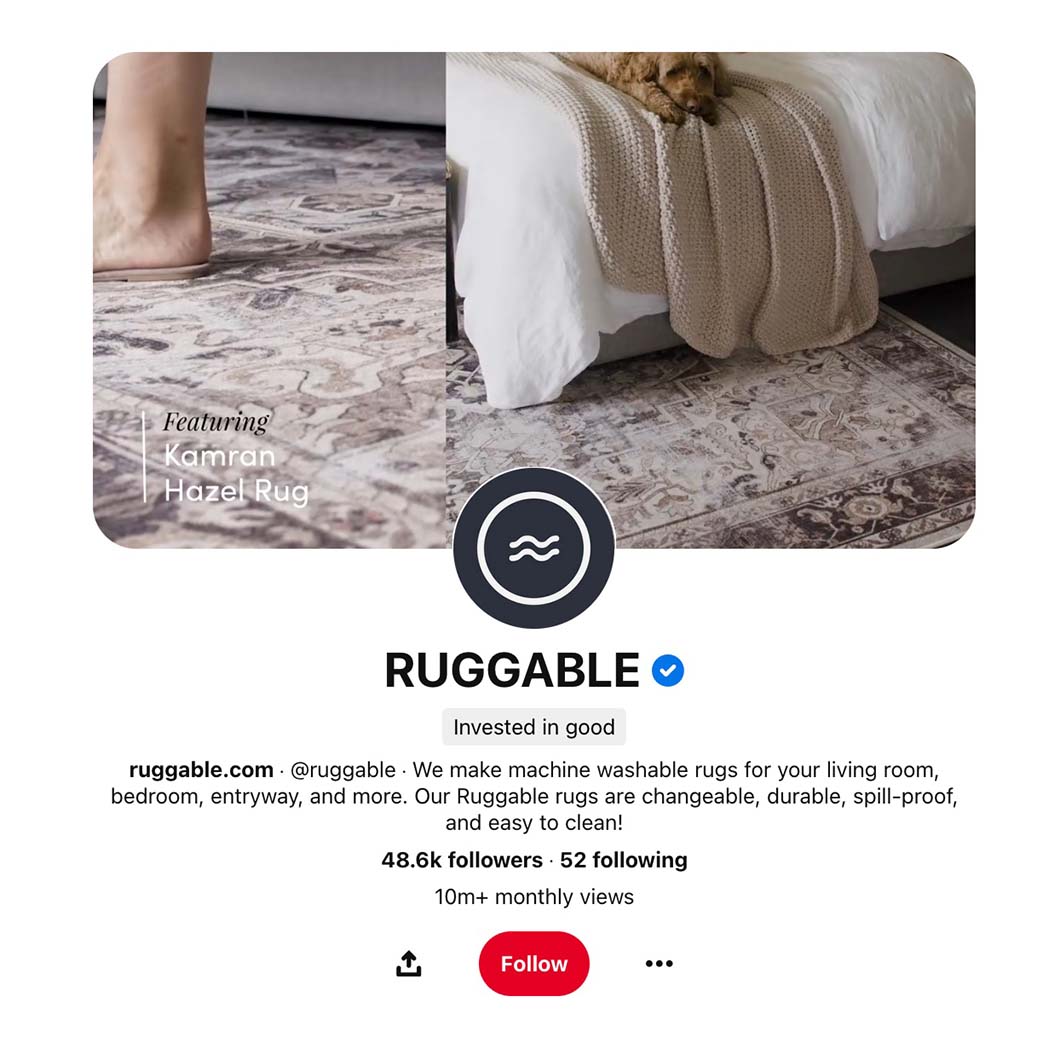 Check out Ruggable, which takes advantage of a custom video header that draws you in right away.
