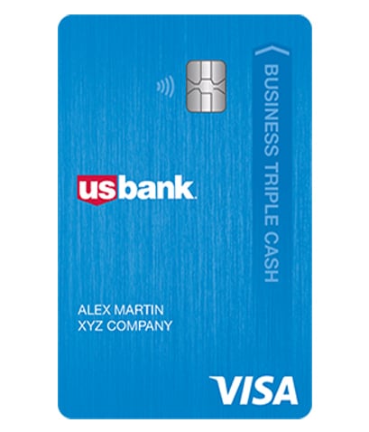Image of USBank’s Business Triple Cash Visa card