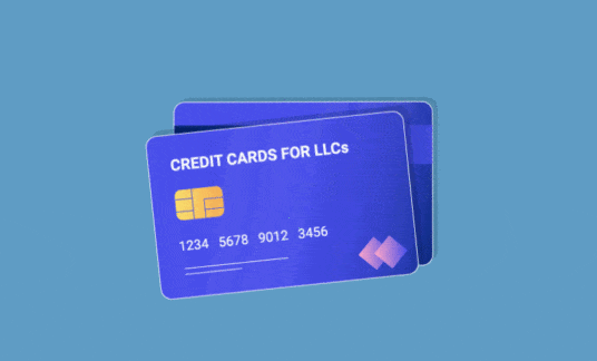 Two credit cards for LLCs with a star rating.